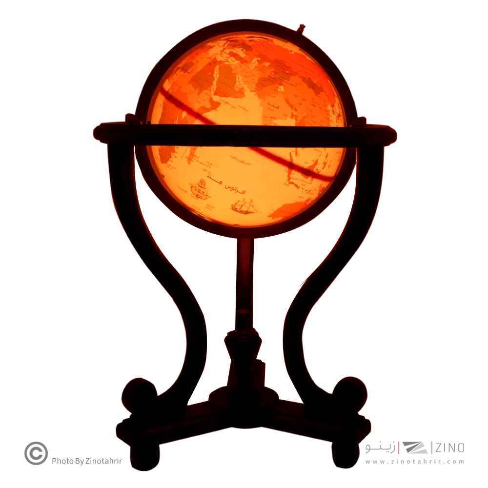 کره جغرافیایی سایز30پایه چوبی کنار مبلی ایده کد131